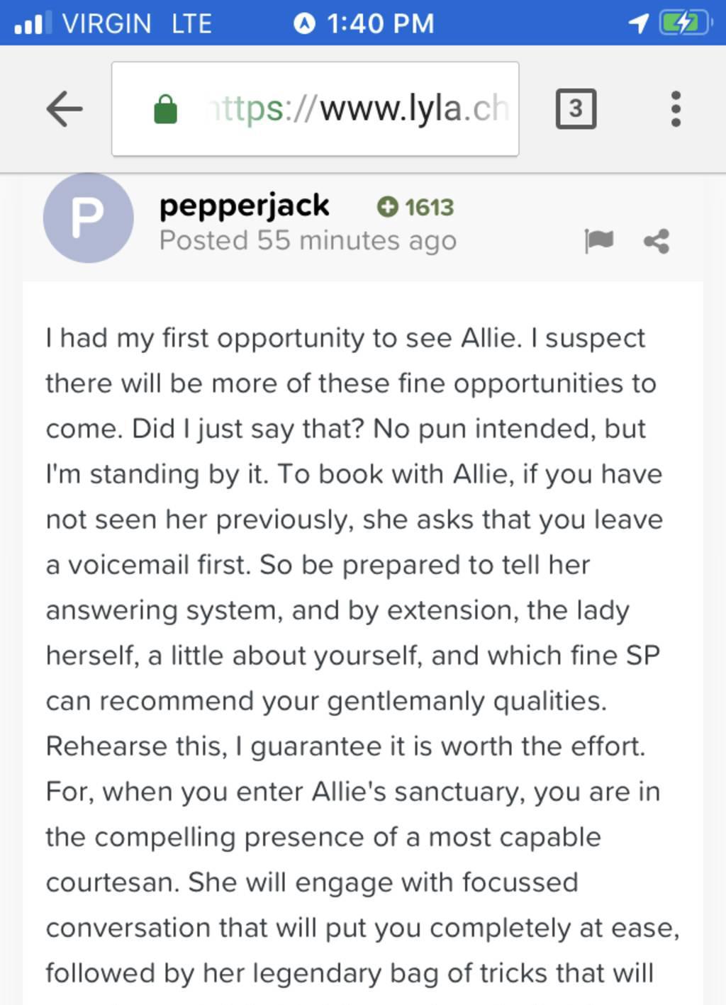 Squirter Reviewed Allie Zeon @ST JOHN July 30 PM to Aug.1 AM