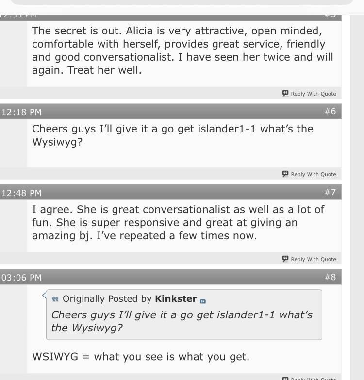 Alicia Foxx- formerly BOA (great reviews)