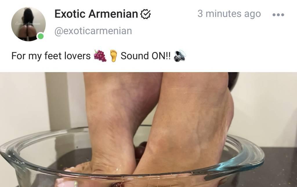 Exotic Armenian Real Goddess ! 3$ONLYFANS FEET FETISH !